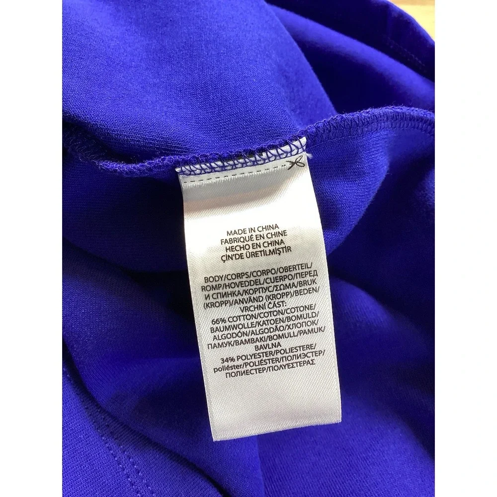Girls Polo Ralph Lauren Short Sleeve Big Pony Cotton Dress- Blue- Large (14/16)